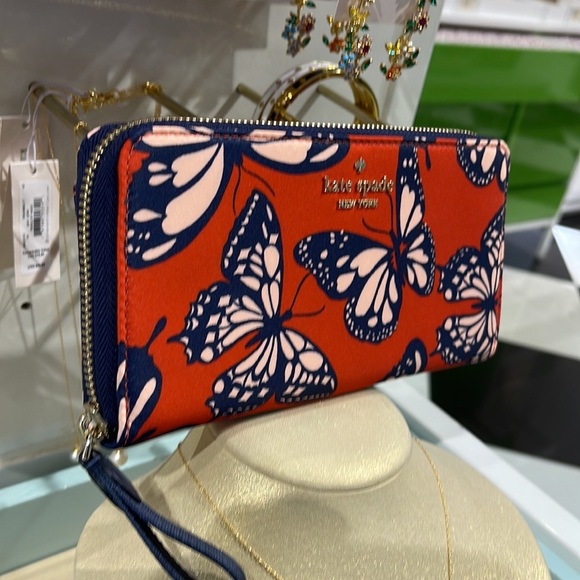 Kate Spade Chelsea Large Continental Wallet The little Better Butterfly Multi - Picture 8 of 16